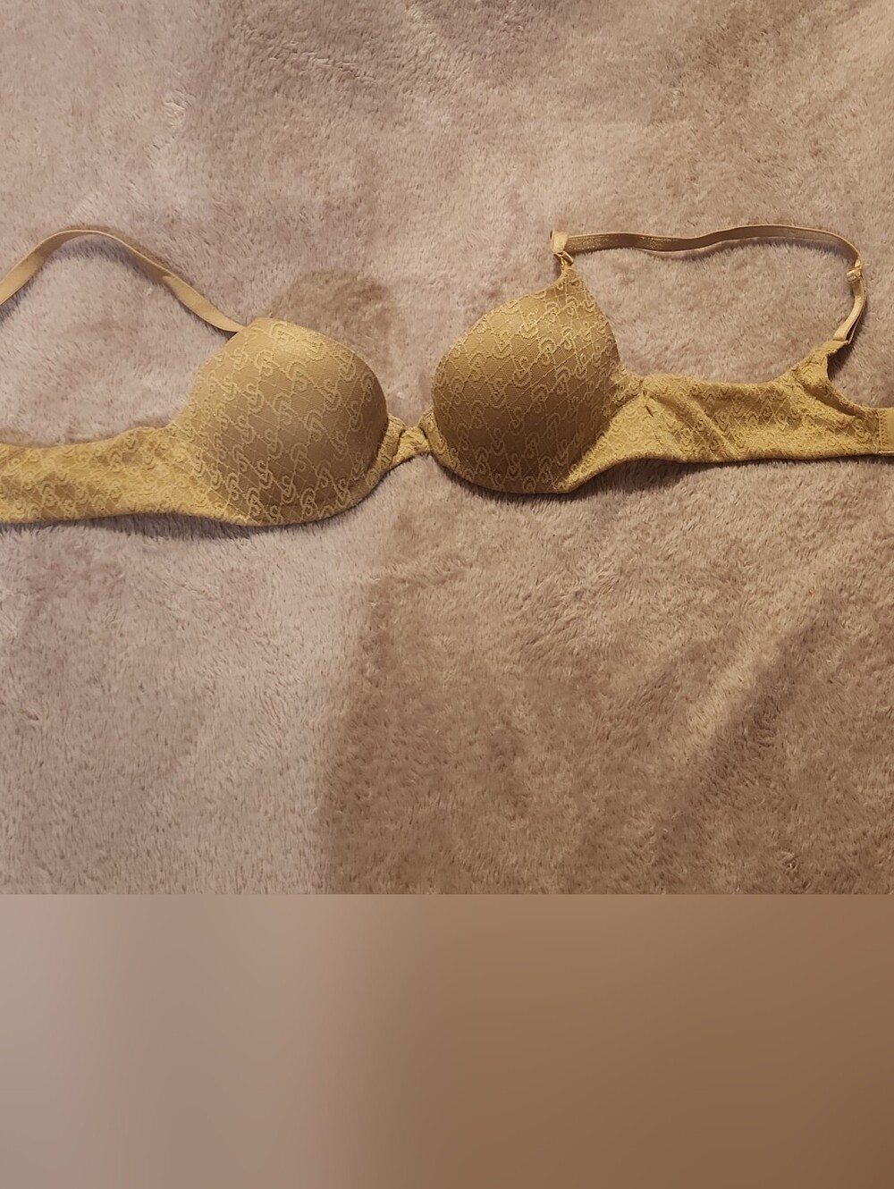 Victoria's Secret Beige Lace Push-Up Bra